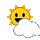 Sun and Clouds smiley